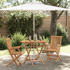 Garten Essgruppe 3 pcs Braun Massivholz Akazie