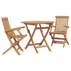 Garten Essgruppe 3 pcs Braun Massivholz Akazie