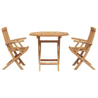 Garten Essgruppe 3 pcs Braun Massivholz Akazie