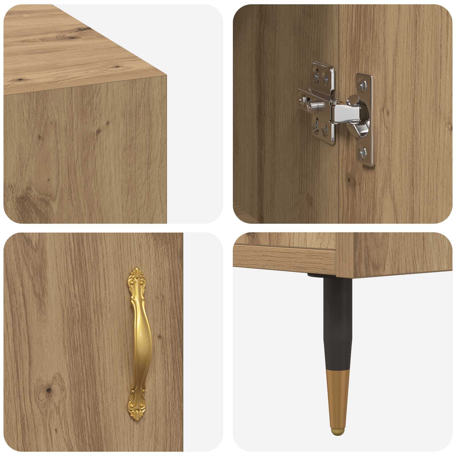 Schreibtisch Artisan-Eiche 140 x 50 x 75 cm Holzwerkstoff