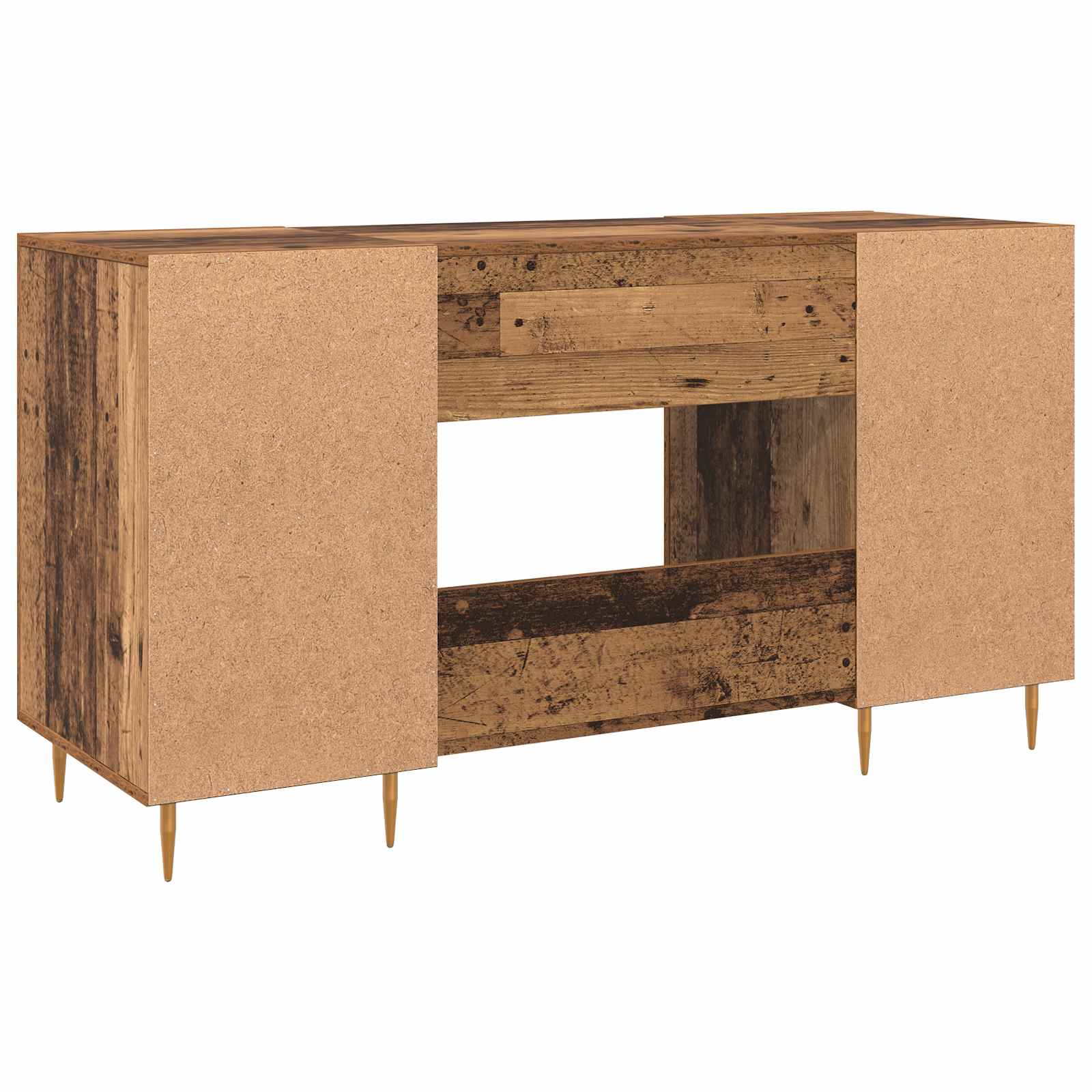Schreibtisch mit Regal Altholz 140 x 50 x 75 cm Holzwerkstoff