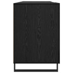 Schreibtisch mit Regal Schwarz Eichen-Optik 140 x 50 x 75 cm