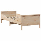 Bettrahmen mit Kopfteil Braun 80 x 200 cm Holzwerkstoff