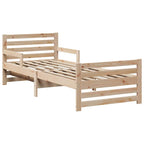 Bettrahmen mit Kopfteil Braun 80 x 200 cm Holzwerkstoff