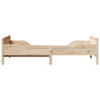 Bettrahmen mit Kopfteil Braun 80 x 200 cm Holzwerkstoff