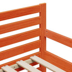 Bettrahmen mit Kopfteil Wachsbraun 80 x 200 cm Holzwerkstoff