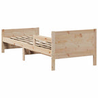 Bettrahmen mit Kopfteil Braun 80 x 200 cm Holzwerkstoff