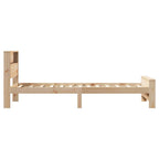Bettrahmen mit Kopfteil Braun 80 x 200 cm Holzwerkstoff
