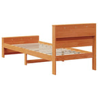 Bettrahmen mit Kopfteil Wachsbraun 80 x 200 cm Holzwerkstoff
