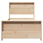 Bettrahmen mit Kopfteil Braun 75 x 190 cm Holzwerkstoff
