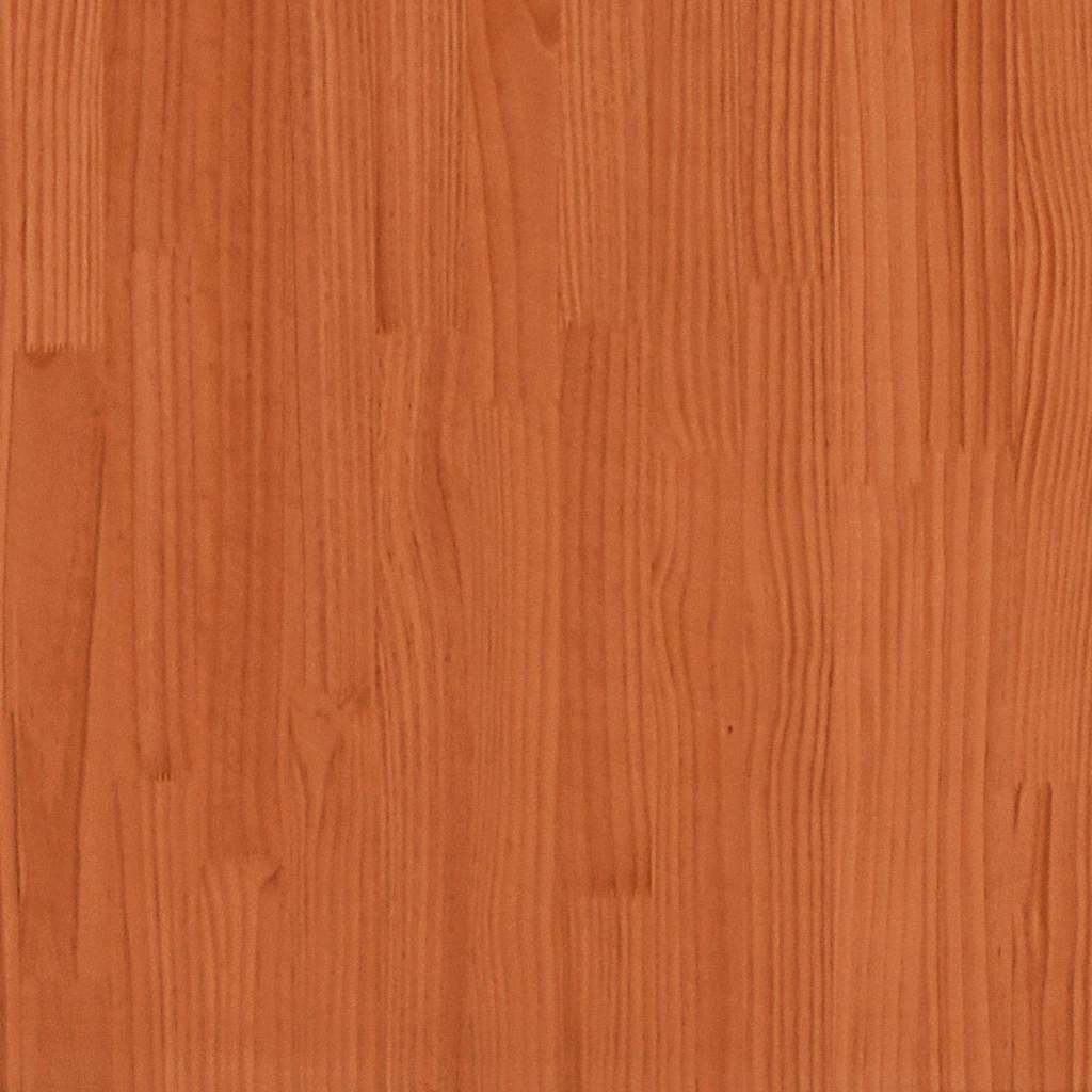 Bettrahmen mit Kopfteil Wachsbraun 75 x 190 cm Holzwerkstoff