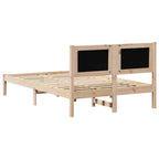 Bettrahmen Dunkelgrau 120 x 200 cm Massives Kiefernholz