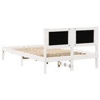 Bettrahmen Hellgrau 120 x 190 cm Massives Kiefernholz