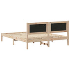 Bettgestell mit gepolstertem Kopfteil Dunkelgrau 150 x 200 cm