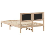 Bettgestell mit gepolstertem Kopfteil Hellgrau 120 x 200 cm