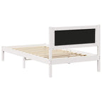 Bettgestell mit gepolstertem Kopfteil Hellgrau 100 x 200 cm