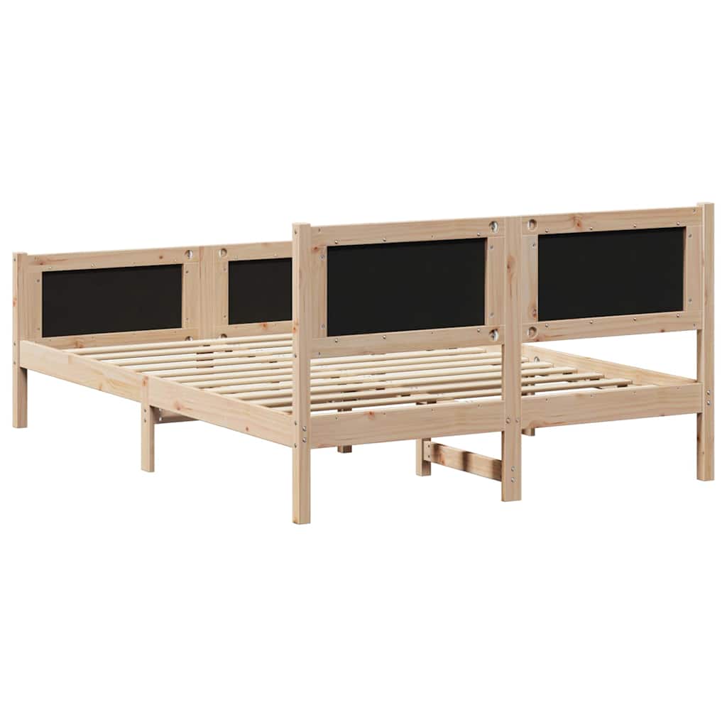 Bettrahmen mit Kopfteil Taupe 135 x 190 cm Stoff