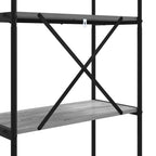 Bücherregal Graues Sonoma 80 x 30 x 109 cm Holzwerkstoff