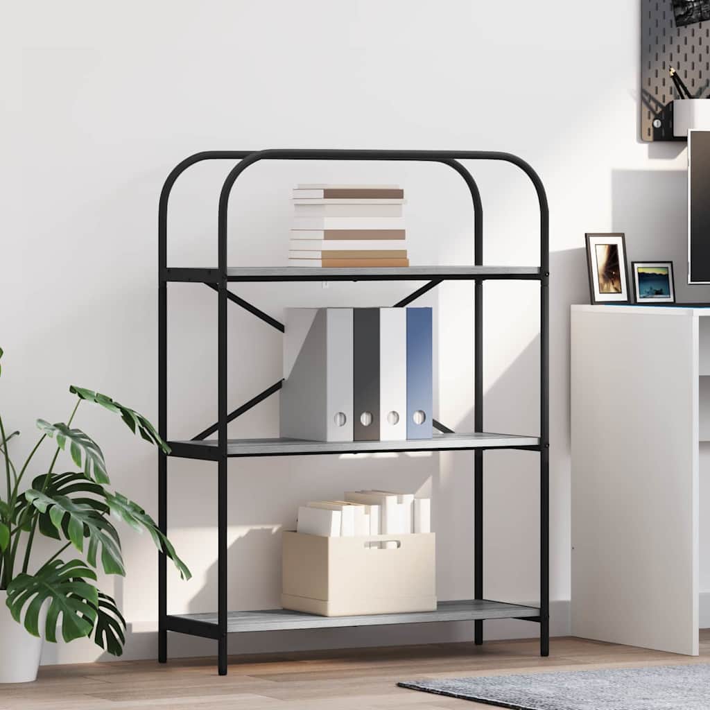 Bücherregal Graues Sonoma 80 x 30 x 109 cm Holzwerkstoff