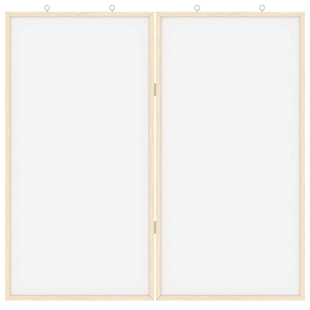 Info-Tafel Weiß 80 x 80 x 1,4 cm Massivholz Kiefer
