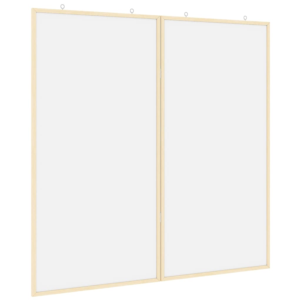 Info-Tafel Weiß 100 x 100 x 1,4 cm Massivholz Kiefer