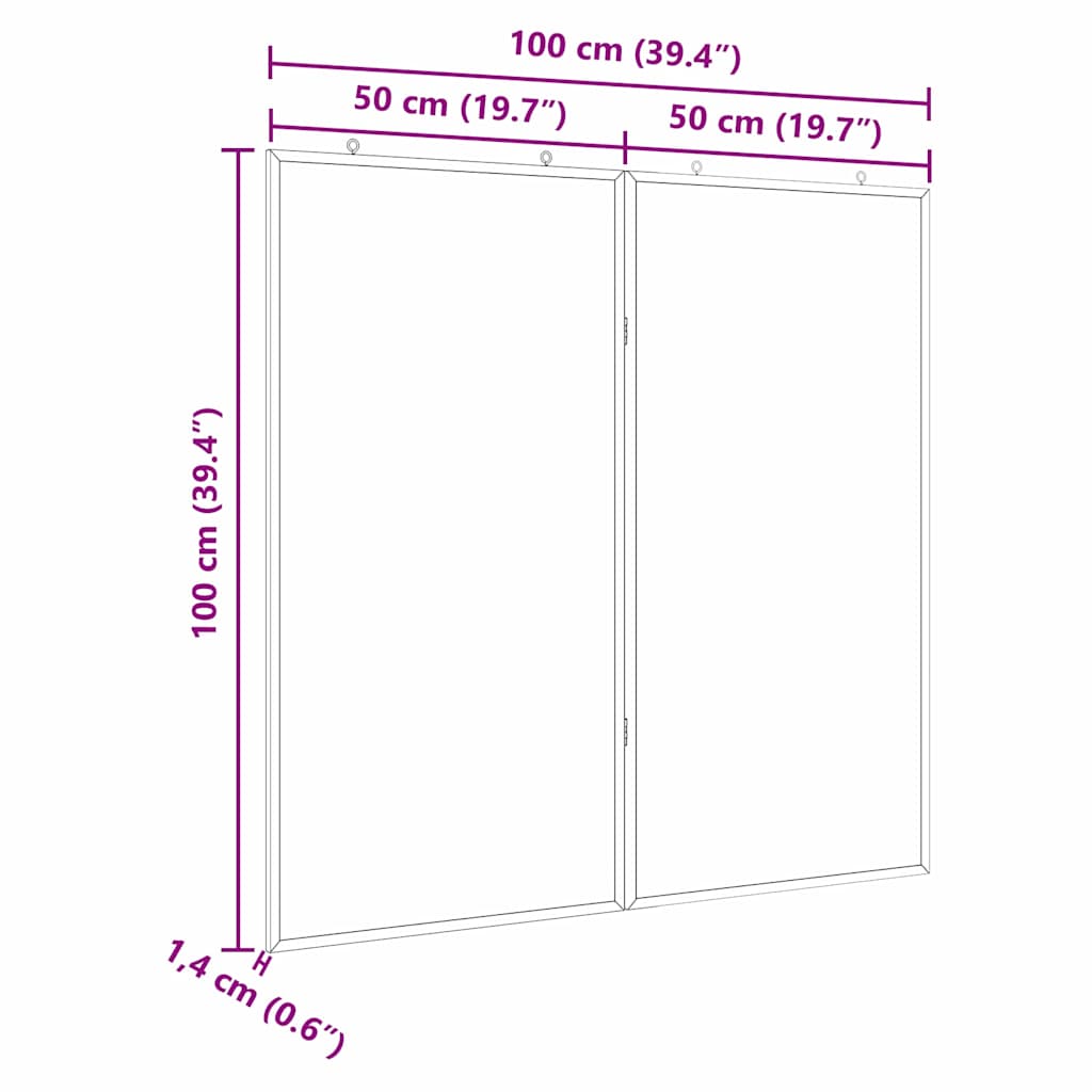 Info-Tafel Weiß 100 x 100 x 1,4 cm Massivholz Kiefer