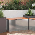 Gartenbank Verzinkter Stahl 80 x 40 x 43 cm