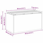 Gartenbank Verzinkter Stahl 80 x 40 x 43 cm