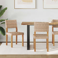 Esszimmerstuhl 2 pcs Kubu Rattan Natur 46 x 55 x 84 cm