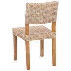 Esszimmerstuhl 2 pcs Kubu Rattan Natur 46 x 55 x 84 cm
