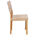 Esszimmerstuhl 2 pcs Kubu Rattan Natur 46 x 55 x 84 cm