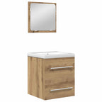 Badezimmermöbel-Set 2 pcs Artisan-Eiche Holzwerkstoff