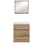 Badezimmermöbel-Set 2 pcs Artisan-Eiche Holzwerkstoff