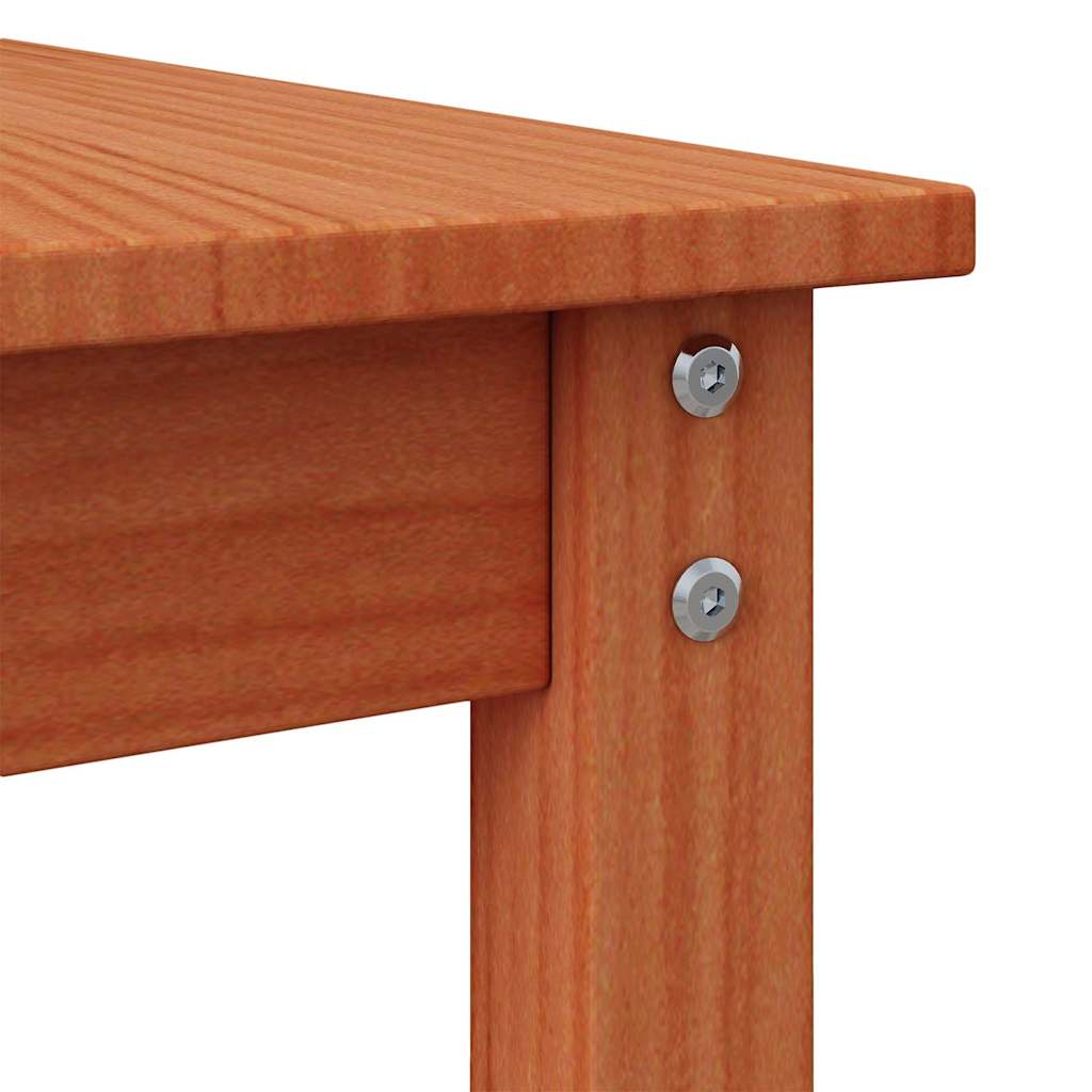 Couchtisch Wachsbraun 50 x 50 x 45 cm Massivholz Kiefer