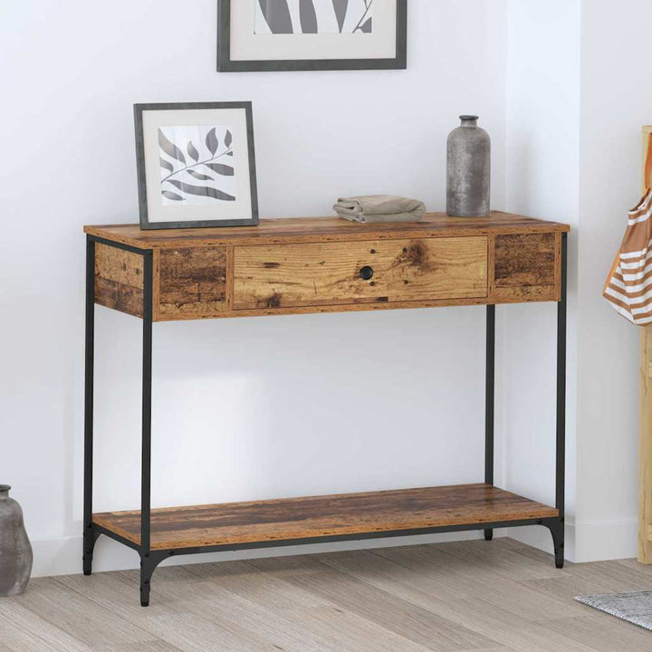 Konsolentisch Altholz 100 x 34.5 x 75 cm Holzwerkstoff
