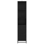 Badezimmermöbel-Set Schwarz Eichen-Optik 35 x 37,5 x 166 cm