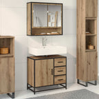 Badezimmerschrank Artisan-Eiche 65 x 33 x 60 cm Holzwerkstoff