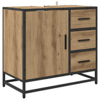 Badezimmerschrank Artisan-Eiche 65 x 33 x 60 cm Holzwerkstoff