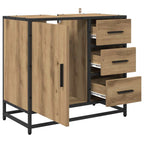 Badezimmerschrank Artisan-Eiche 65 x 33 x 60 cm Holzwerkstoff