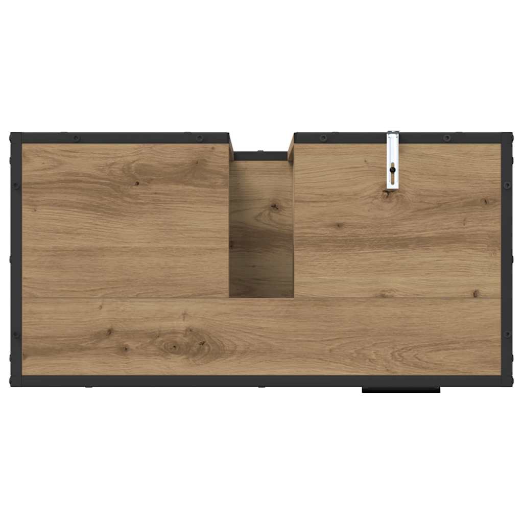 Badezimmerschrank Artisan-Eiche 65 x 33 x 60 cm Holzwerkstoff