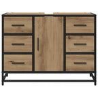 Badezimmerschrank Artisan-Eiche 80 x 33 x 60 cm Holzwerkstoff