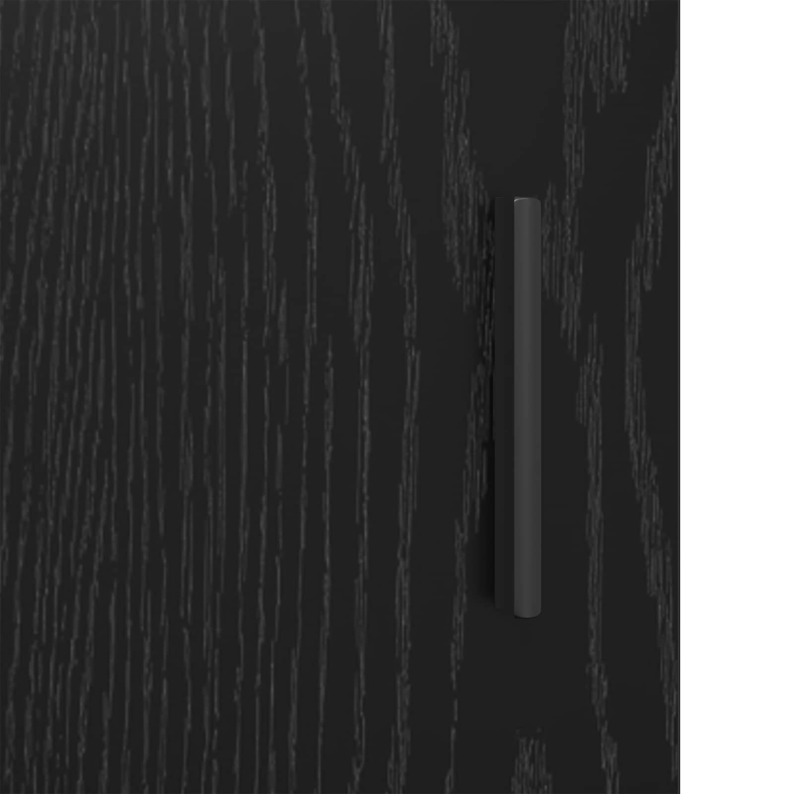 Badezimmerschrank mit Tür Schwarz Eichen-Optik 80 x 33 x 60 cm