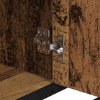 Badezimmerschrank mit Tür Altholz 80 x 33 x 60 cm Holzwerkstoff