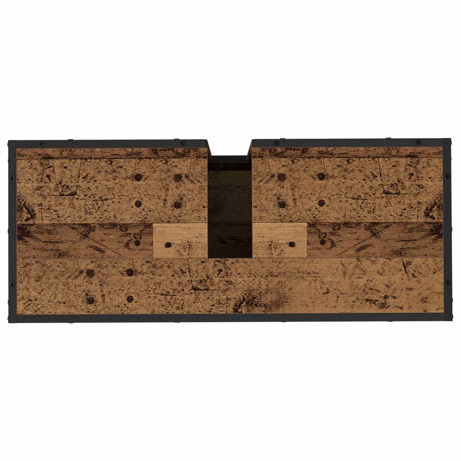 Badezimmerschrank mit Tür Altholz 80 x 33 x 60 cm Holzwerkstoff