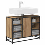 Badezimmerschrank Artisan-Eiche 80 x 33 x 60 cm Holzwerkstoff