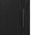 Badezimmerschrank mit Tür Schwarz Eichen-Optik 80 x 33 x 60 cm