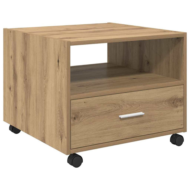 Couchtisch Eiche handwerklich 55 x 55 x 45 cm Holzwerkstoff