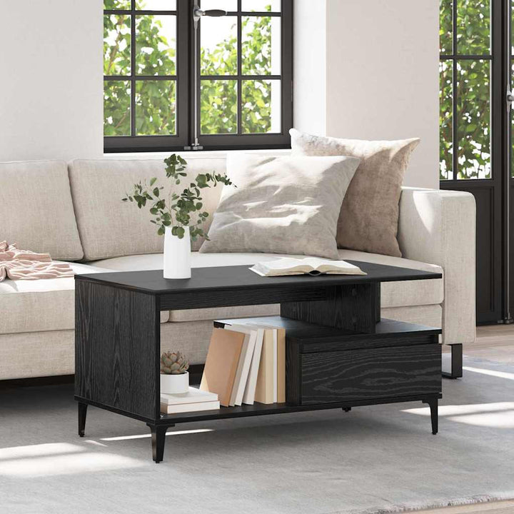 Couchtisch Schwarze Eiche 90 x 49 x 45 cm Holzwerkstoff