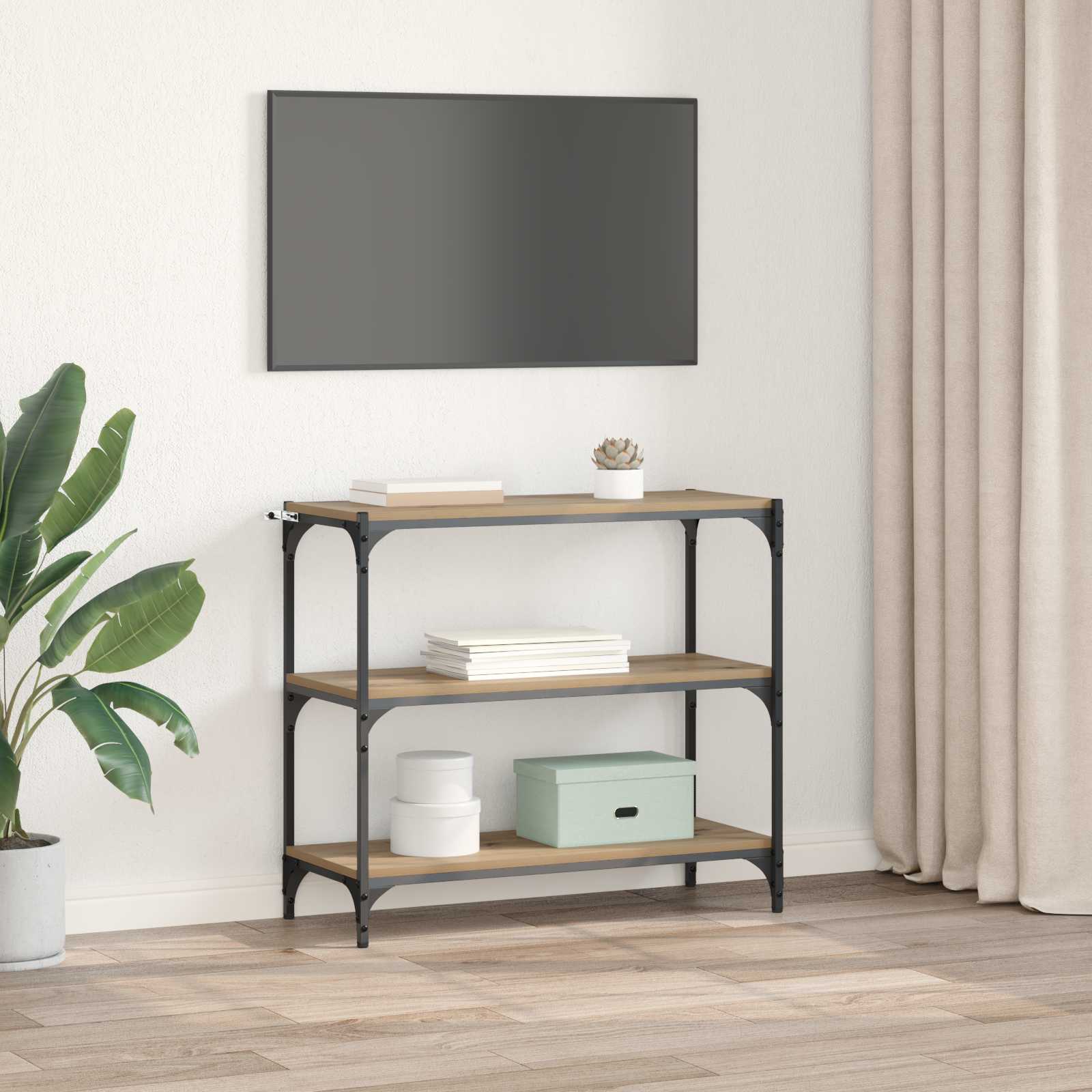 Bücherregal Artisan-Eiche 80 x 33 x 70,5 cm Holzwerkstoff
