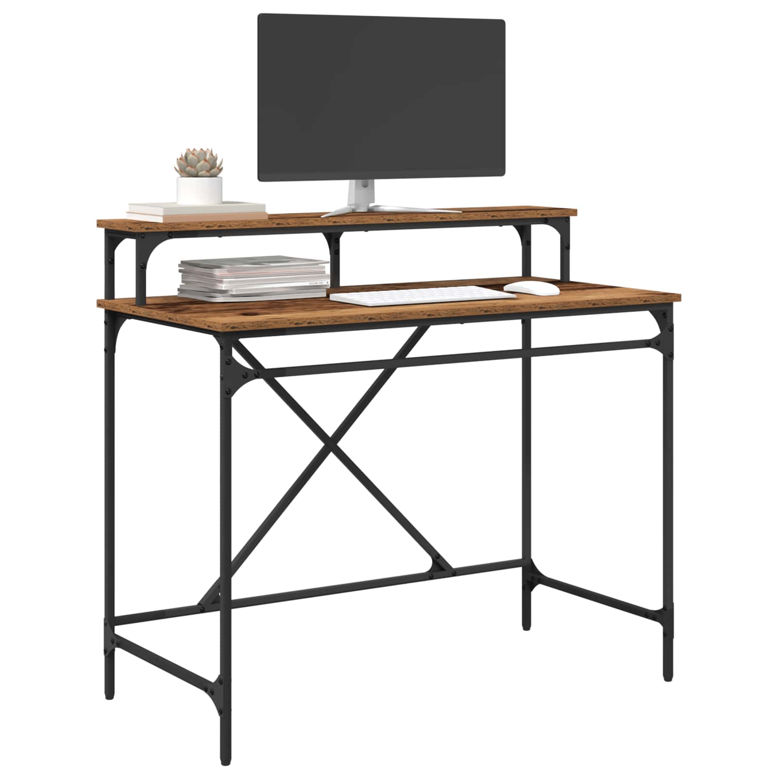 Schreibtisch Altholz 100 x 50 x 90 cm Holzwerkstoff